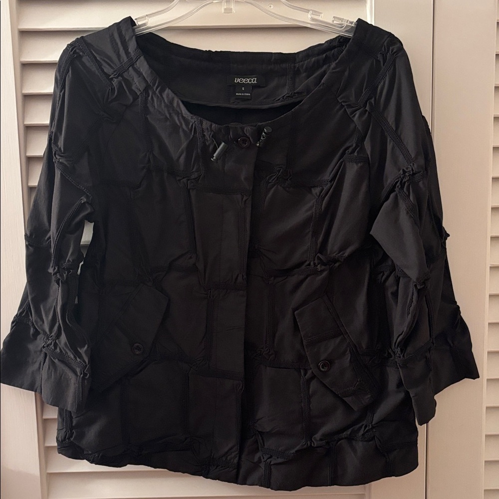 Black Textured Jacket